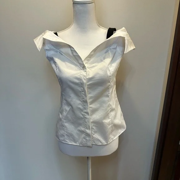 Jason Wu Elegant White Off-Shoulder Top